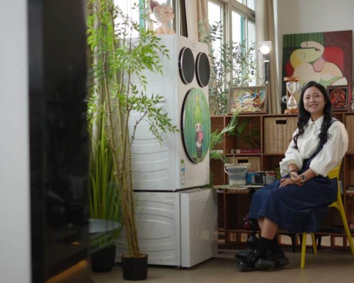 20万家庭的选择!南京90后墙绘师分享Leader统帅懒人三筒洗衣洗鞋机体验