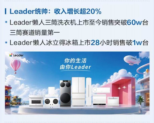 Leader上半年收入增长20%，“懒人方案”走进年轻人日常