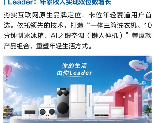 场景持续升级、共创催动市场！Leader 年累计收入实现双位数增长